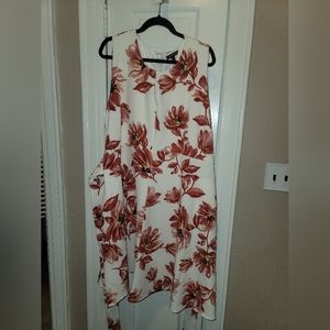 Lane Bryant Floral Keyhole Midi Dress - Size 26